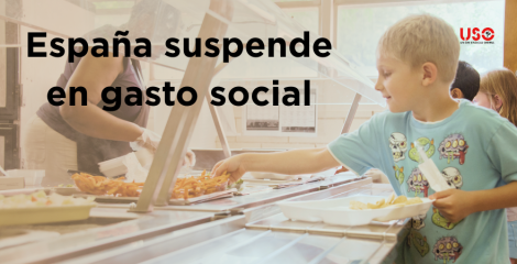 España suspende en gasto social en relación a la media europea