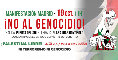 USO llama a manifestarse el 19 de octubre, en Madrid, contra el genocidio en Gaza