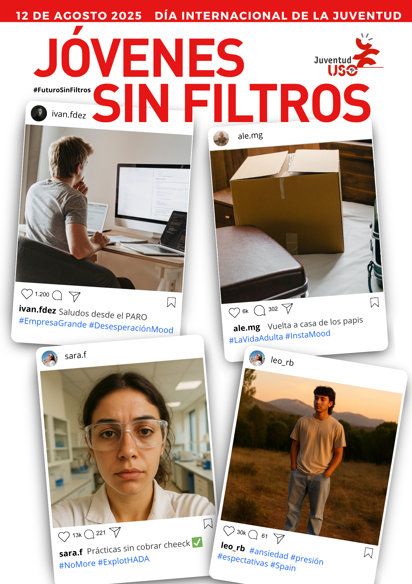 Jóvenes sin filtros. Día Internacional de la Juventud
