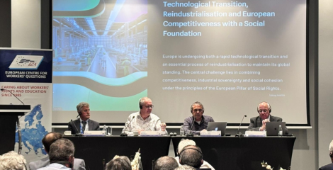 USO participa en la asamblea general de EZA con una ponencia sobre la transición tecnológica