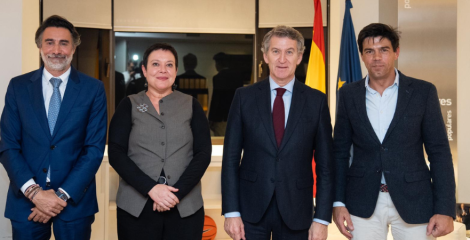 El secretario general de USO se reúne con el líder de la oposición, Alberto Núñez Feijóo El secretario general de USO se reúne con el líder de la oposición, Alberto Núñez Feijóo