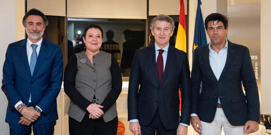 El secretario general de USO se reúne con el líder de la oposición, Alberto Núñez Feijóo El secretario general de USO se reúne con el líder de la oposición, Alberto Núñez Feijóo