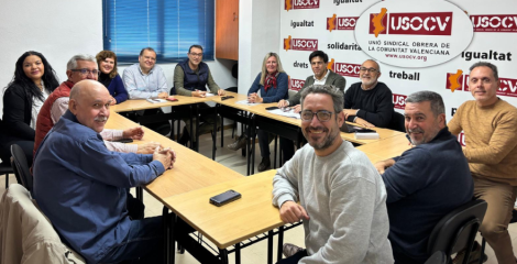 Joaquín Pérez visita a la Ejecutiva de USOCV para preparar el Congreso Confederal