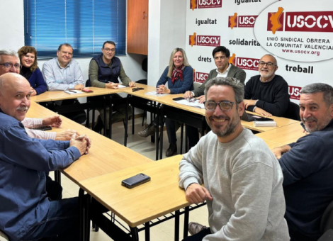 Joaquín Pérez visita a la Ejecutiva de USOCV para preparar el Congreso Confederal