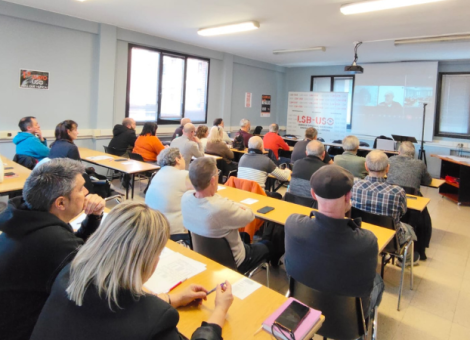 Joaquín Pérez destaca nuestro crecimiento en el Consejo Nacional de LSB-USO Euskadi