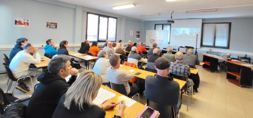 Joaquín Pérez destaca nuestro crecimiento en el Consejo Nacional de LSB-USO Euskadi