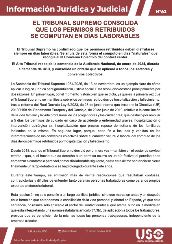 Información Jurídica y Judicial nº 62
