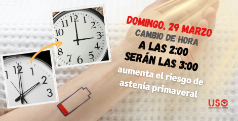 Cambio de hora y astenia primaveral: el porqué de tu fatiga repentina