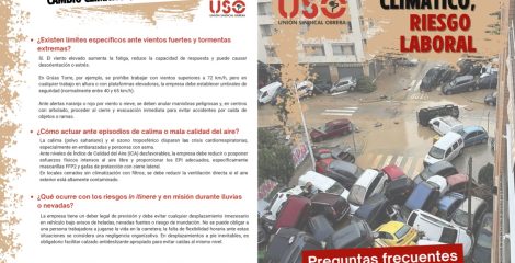 Preguntas frecuentes. Cambio climático, riesgo laboral
