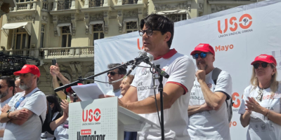 Más de 6.000 personas llenan Madrid el 1 de Mayo con USO al grito de "Humanizar el empleo"