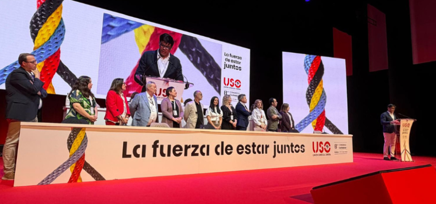 El 13 Congreso Confederal reelige a Joaquín Pérez como secretario general para liderar una USO más fuerte y unida