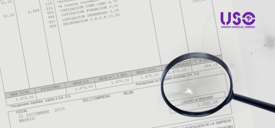 Sindicato USO. La directiva de transparencia salarial, pendiente