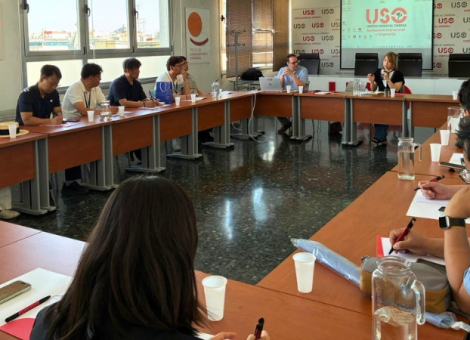 USO recibe a una delegación de Korea Economic Daily para analizar el marco sindical