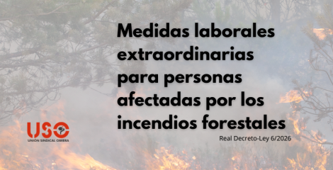 Estas son las medidas de protección laboral para personas afectadas por los incendios