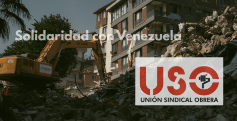 USO traslada su solidaridad con las víctimas de los terremotos de Venezuela