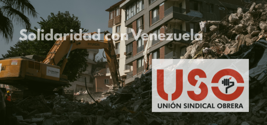 USO traslada su solidaridad con las víctimas de los terremotos de Venezuela
